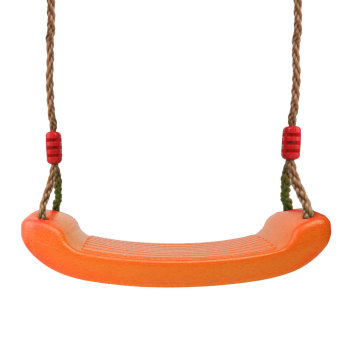 Strong Swing Seat with Adjustable Rope Set Playset Kids Indoor Outdoor Garden Park Playground Fun Play Orange