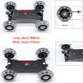 Mobile Rolling Sliding Dolly Stabilizer Skater Slider 11"Articulating Magic Arm Camera Rail Stand Photography Car For GoPro 7 6