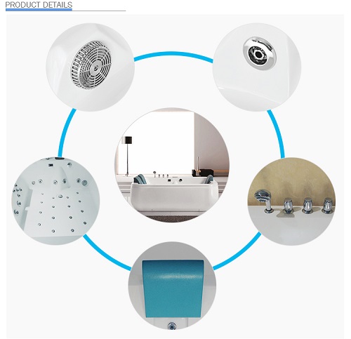 Two people good price whirlpool massage bathtubs with jacuzzii function Q363
