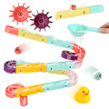 DIY Baby Bath Toys Wall Suction Cup Marble Race Run Track Bathroom Bathtub Kids Play Water Games Toy Set for Children