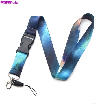 R81 Ransitute Starry Sky Mobile Phone Strap Neck Lanyard Key ID Card Mobile Phone USB Bracket Lanyard Ribbon