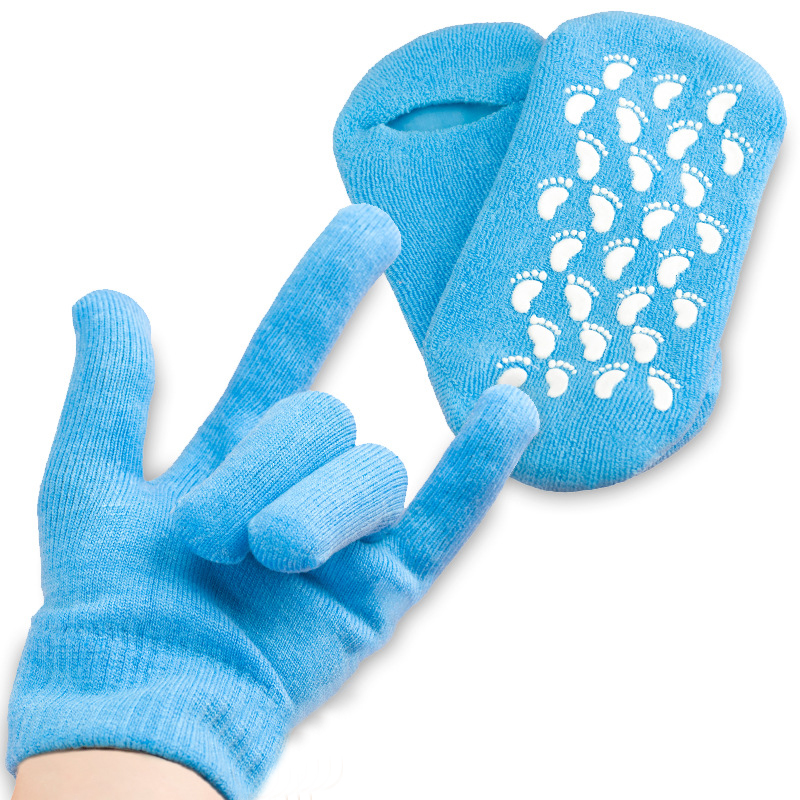 Reusable SPA Gel Socks Gloves Moisturizing Whitening Exfoliating Smooth Hands Feet Care for Adult Hand Mask