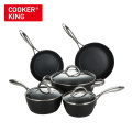 COOKER KING 8-Piece Nonstick Cookware Set Frying Pan Saucepan Casserole Pot Wokpot Stainless Steel Handle Induction Oven Safe