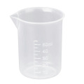 50mL Graduated Beaker Clear Plastic Measuring Cup New Practical Office School Laboratory Supplies --M25