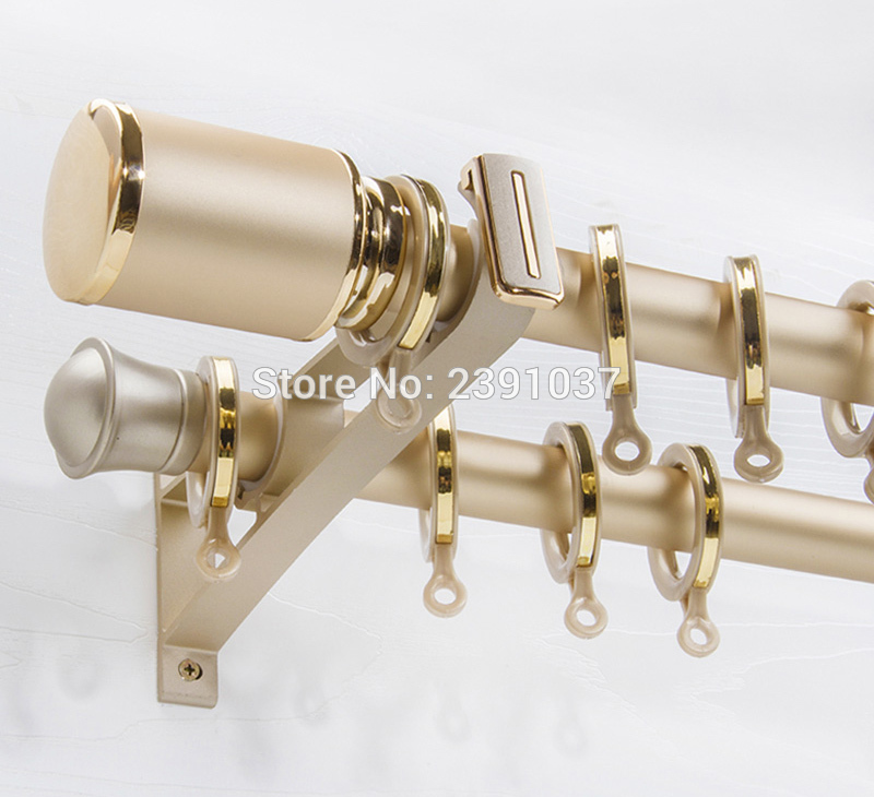 Luxurious Roman rods mute Europe curtain rods single and double rod curtain rods curtains track accessories