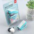 Deli set stapler cute cartoon stapler mini small stapler school office student stationery gift