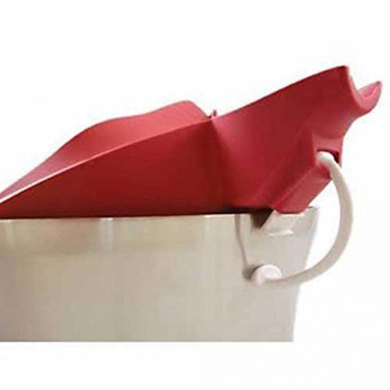 1PC Kitchen Gadget Silicone Soup Funnel Water Deflector Cooking Tool With Removable Strainer