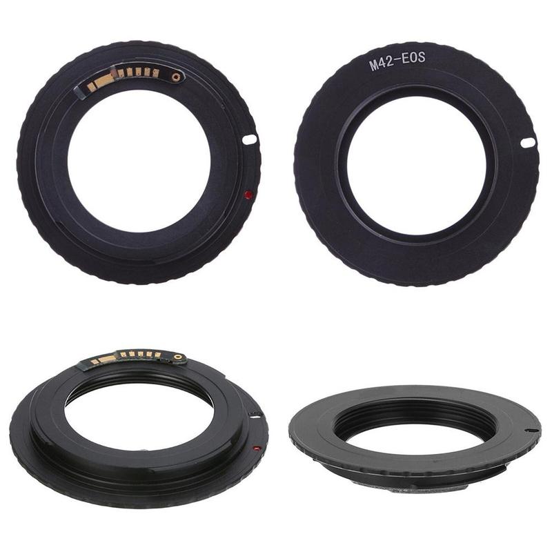 Camera Accessories 1pc Black M42 Chips Lens Adapter III M42 For Canon EF Adapter Ring Camera Mount Confirm For AF Q9I3