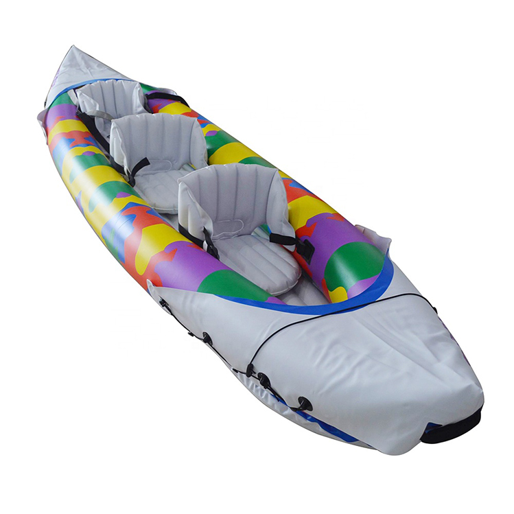 Plastic Inflatable Kayak 3 Person Inflatable Fishing Kayak