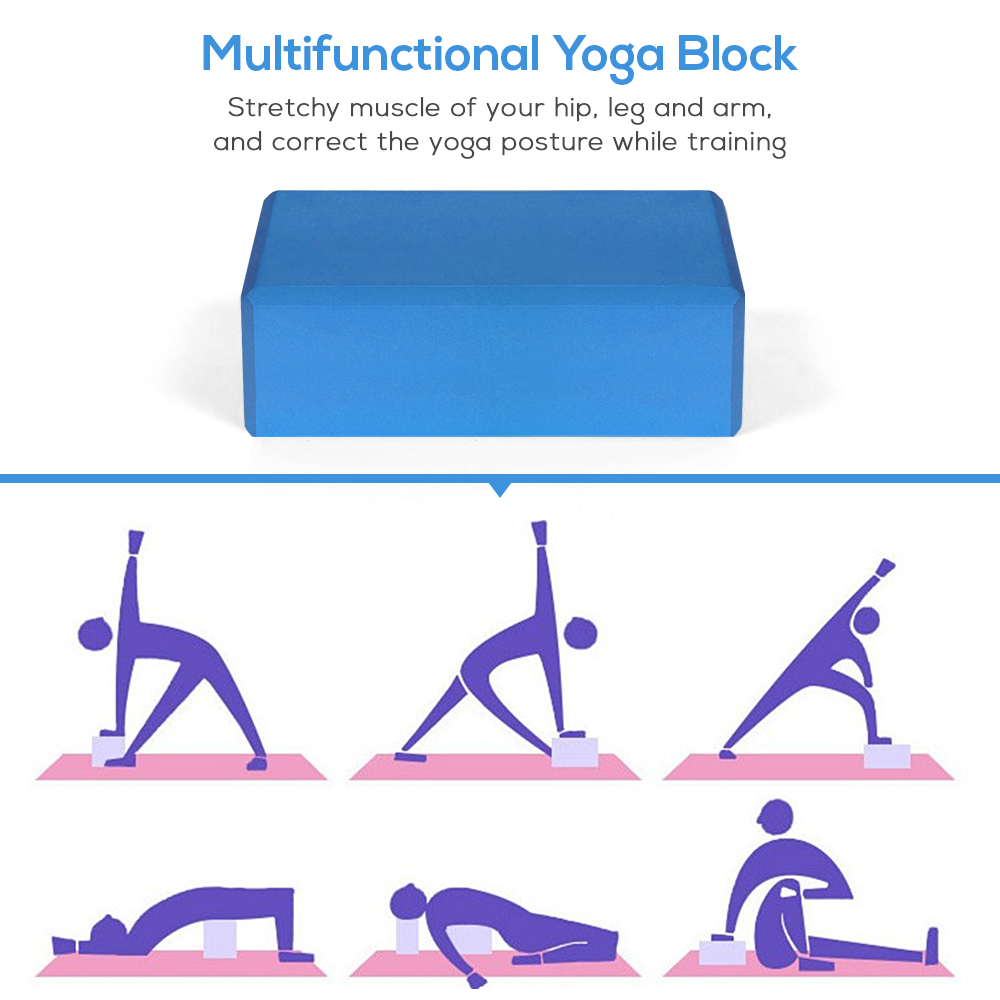 Cotton Yoga Strap EVA Yoga Blocks Stability Blocks Yoga Strap Set for Yoga Pilates Meditation Block Fitness Equipment