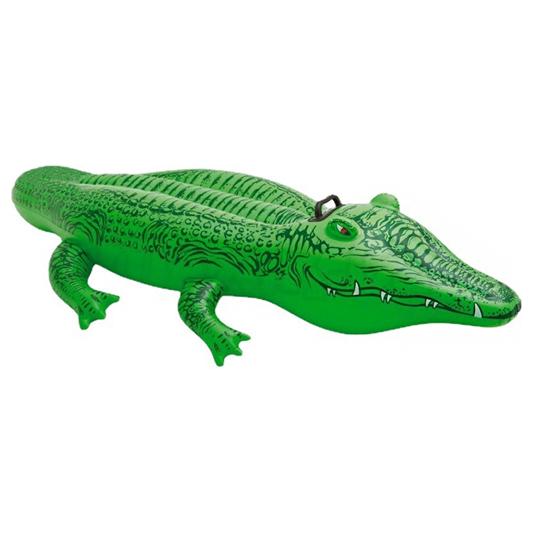Wholesale New Inflatable Crocodile Rider Swimming Pool Float 2