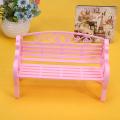 Garden Chair Miniature Dollhouse Furniture Accessories Outdoor Chair Park Bench For Barbie House Garden Play House Toys Hot Sell