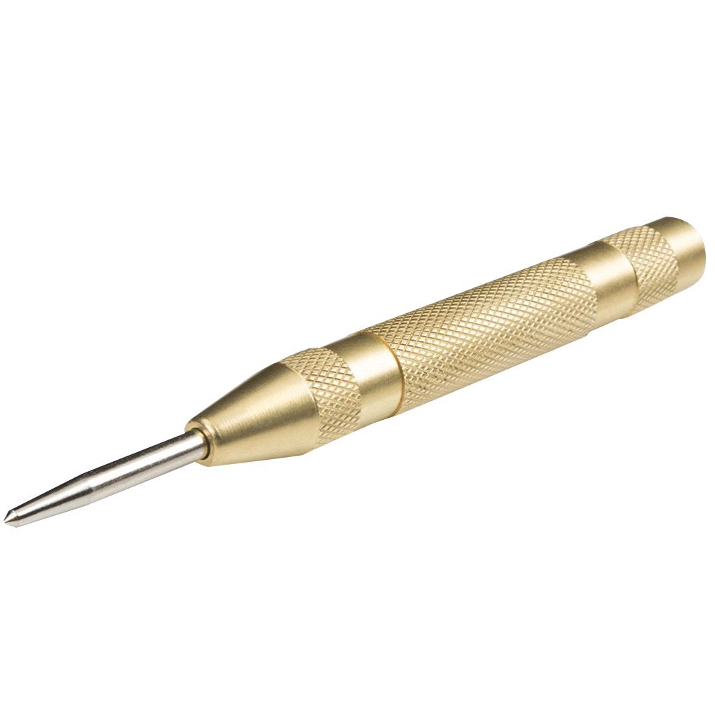 1pc Golden HSS Automatic Center Punch Dot Punch Drill Bit Tools Positioner Pin Punch Spring Loaded Marking Drilling Bits Tool