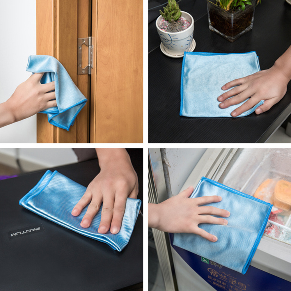 No Trace Absorbable 3 Size Soft Microfiber No Lint Window Car Rag Cleaning Towel Kitchen Cleaning Cloth Wipes Wipe Glass Cloth