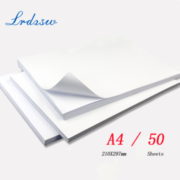 A4 50sheets135g 150g high Glossy Self Adhesive Inkjet Printing with back glue sticker photo paper