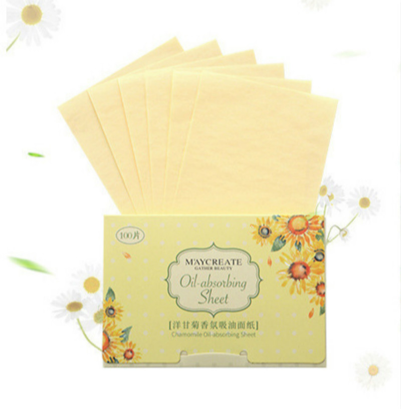 100pcs Blotting Paper Facial Cleansing Wipes Facial Oil Control Makeup Tools Oil-absorbing Tissue