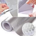 Aluminum Foil Self Adhesive Waterproof Wallpaper Kitchen Sticker DIY Home Decor Oilproof sticker Drop Shipping