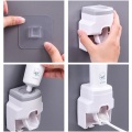 Toothbrush Holder Set Toothpaste Dispenser Wall Mount Stand Bathroom Accessories Set Rolling Automatic Squeezer Family Hygienic