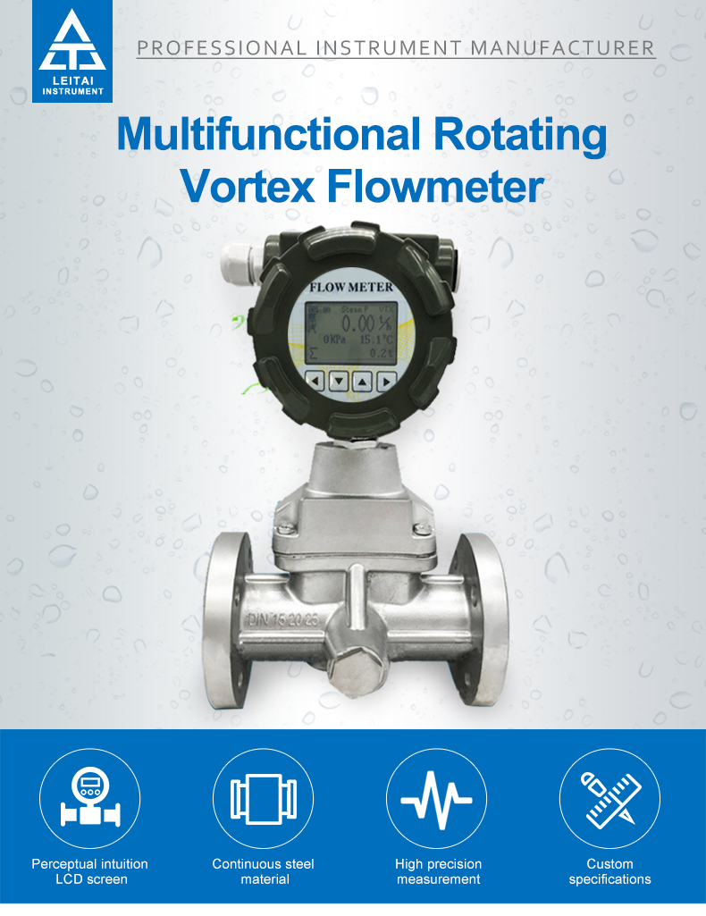 Rotary vortex flowmeter