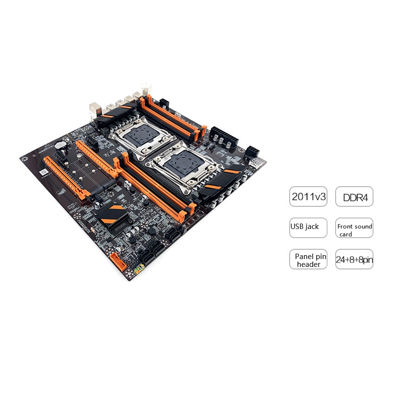 X99 Motherboard Dual DDR4 2011V3 Server Desktop Computer