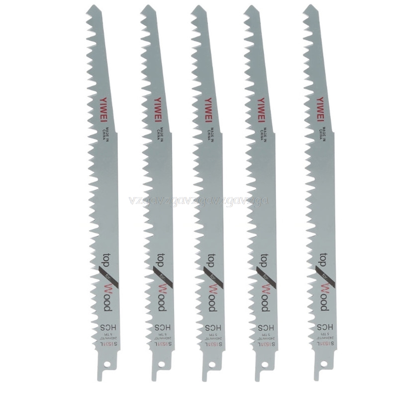 5 Pcs 240mm High Carbon Steel Reciprocating Saw Blades Sabre For Wood N23 Dropship