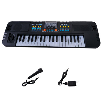 37 Keys Electronic Piano Musical Instrument Toy with Microphone Multifunctional Electronic Organ for Children Boys Girls