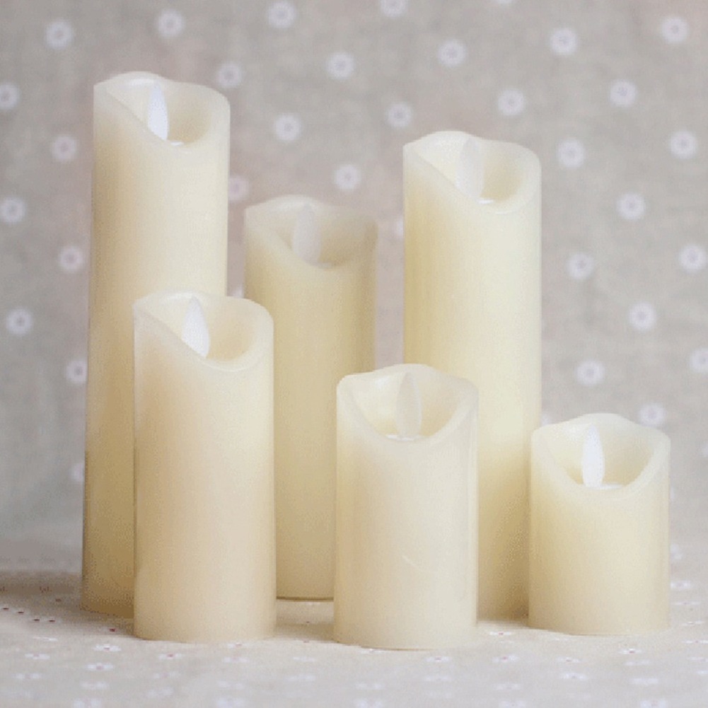 Led Candle Made By Paraffin Wax,Christmas Flameless Led Wax Candle Lamp Decorative,Home Room/Wedding Decoration Led Candles