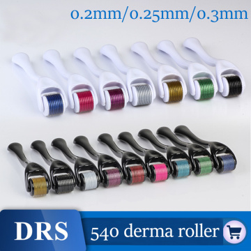 DRS 540 Derma Roller Hair Regrowth Beard Growth Roller Anti Hair Loss Products Random color