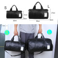 Wellvo Men PU Leather Travel Bag Carry on Luggage Duffel Bags Large Tote belt Weekend Crossbody Bag Overnight Solid XA88WC