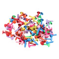 100Pcs Mixed Color Round Metal Brads Scrapbooking Accessories Crafts Embellishments Fastener For Shoes Decoration
