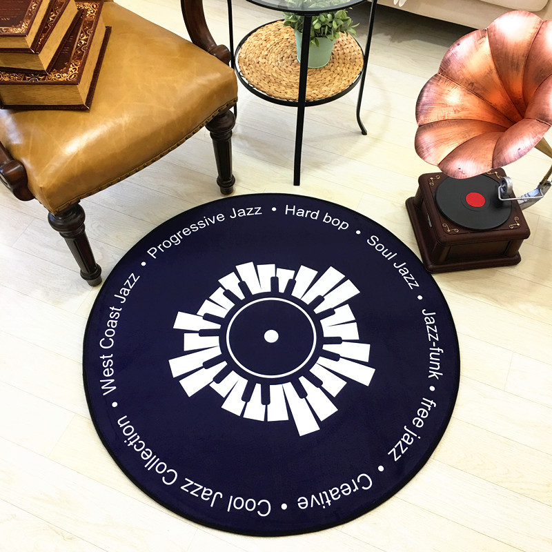 Round Carpet Mat Rugs Cushion Sofa Chair Cushion Side Carpet Round Living Room Decorate Rug Carpet 60cm 80cm 100cm Diameter