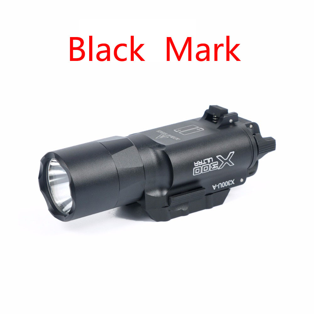 500 Lumens Glock Flashlight Tactical Weapon light X300U X300 Pistol Gun White LED Hunting 1911 Pistol Flashlight For 20mm