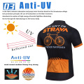STRAVA Pro Cycling Clothing Men Cycling Set Bike Clothes Breathable Anti-UV Bicycle Wear Short Sleeve Cycling Jersey Set For Man