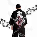 Plus Size 6XL Printing Japanese Yukata Men Kimono Cardigan Summer Beach Kimono Loose Japanese Samurai Clothing Casual Outerwear