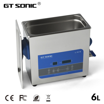 GTSONIC Digital Ultrasonic Cleaner Bath 6L 150W 99Min Timer Heating Degas Jewelry Glasses PCB Tools Automobile Metal Parts R6