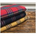 Scotland Plaid Fabric Red, Yellow And Blue Plaid Peach Cotton Fabric Shirt Skirt Handmade DIY Fabric/1M