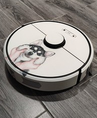 Cute Sticker for xiaomi roborock S6 Black T6 robot Vacuum Cleaner Protective Sticker Film Paper Cleaner Parts not brush filter