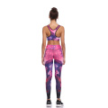 LI-FI Fitness Yoga Set Women Print Push Up Quick Dry Spotrs Wear Yoga Suits Running Workout Gym Wear Tight Slim Training Suit