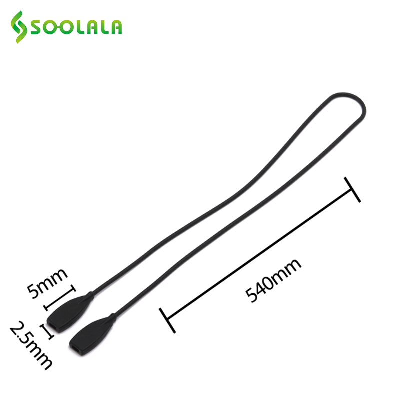 SOOLALA 3Pcs/Lot Anti-Slip Silicone Sports Glasses Rope Reading Glasses Chain Neck Holder Strap Sunglasses Eyewear Accessories