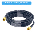 1M 2M 5M 10M 20M SMA Male to SMA Male RG58 50ohm Coaxial Cable SMA Plug WiFi Antenna Extension Cable Connector Adapter Pigtail