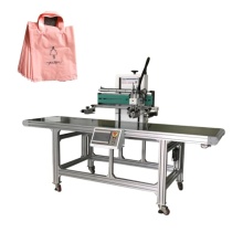 Plastic carrier bag printing machine screen printer with conveyor