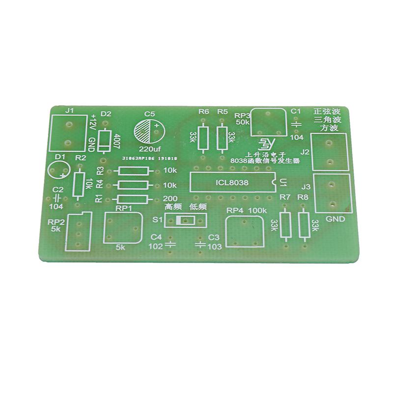 DC12V 8038 Function Signal Generator DIY Waveform Generator Kit Electronic DIY Production Parts 50Hz-6.5KHz