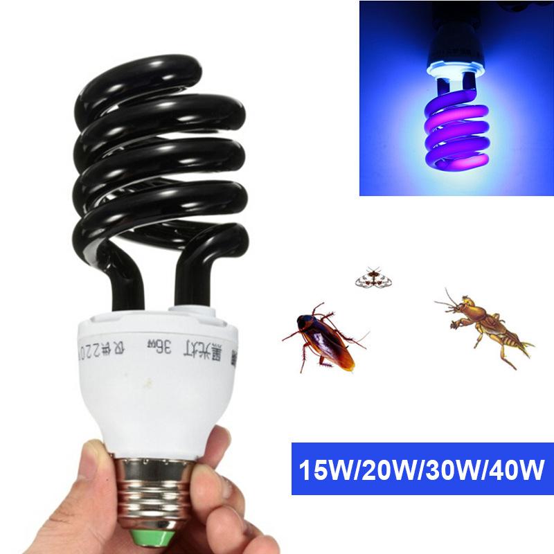 15W/ 20W/30W/40W AC220V E27 Energy Saving UV Stage Sprial Lamp Light Bulb Black light UV Purple Light