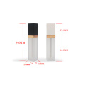 Custom logo 7ml Lip Gloss Wand Tube Empty Packaging Plastic Square Liquid Lipstick Bottle DIY Cosmetic Lipgloss Tube Container