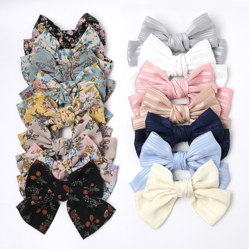 1PC Spring Clip Hair Clip Big Large Bow 2 Layers Satin Ponytail Hair Accessories Women Elegant Oversized Butterfly Bow Barrettes