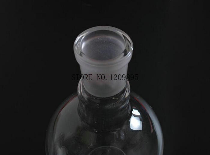 1PC Round Bottom 50ml-2000ml Single Short Neck Glass Flask, Standard Ground Joint Flask