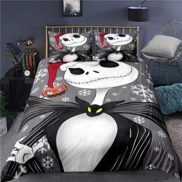 2/3 Pieces The Nightmare Before Christmas Bedding Set Cartoon Jack Duvet Cover Home Luxury Bed Quilt Cover Pillowcase(No Sheets)