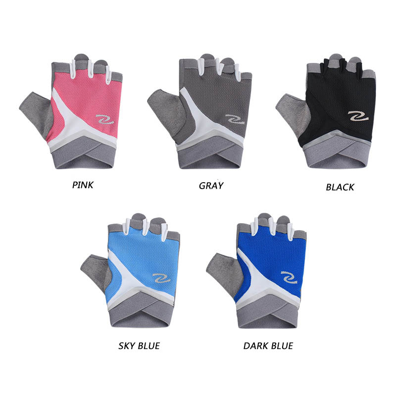 Anti-slip Half Finger Weight Lifting Gloves Men Dumbbell Barbell Training Sport Gloves Women Gymnastics Yoga Fitness Gloves