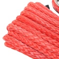 6mm x15m ynthetic Winche Tow Rope Winch Rope Cable Line With Hook 7000LBS For ATV UTV Off-Road