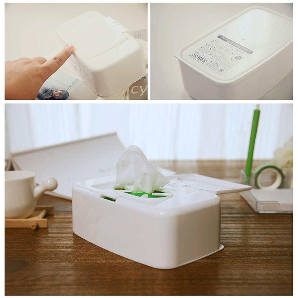 Improved Wet Tissue Box Wipes Dispenser Wipes Napkin Storage Box Holder Paper Container For Car Home Office Anti-Dust Holders